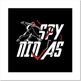 Spy gaming ninjas funny gamer gaming fan Posters and Art